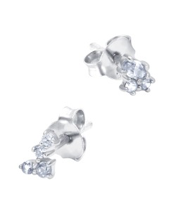 Shining CZ Crystal Silver Stud Earring STS-5993